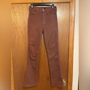 Hollister Brown Ultra High-Rise Boot Jeans